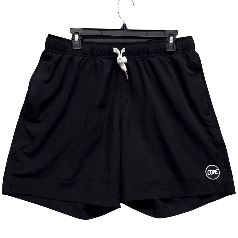 Cove Shorts Mens 34 Black 7" Inseam Recycled Performance Athletic Gym Workout